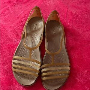 CROCS Women's Strappy Tan Sandals